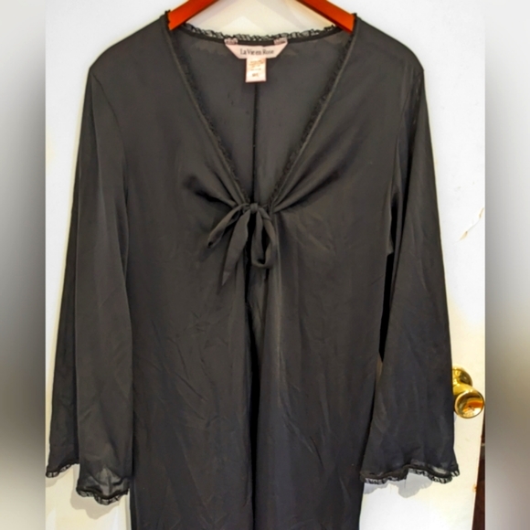 ✨ VINTAGE Witchy La Vie en Rose Robe - Picture 1 of 7